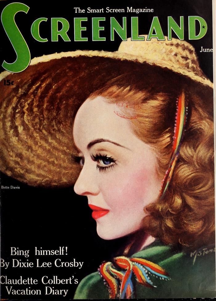 SCREENLAND magazine side cover June 1938