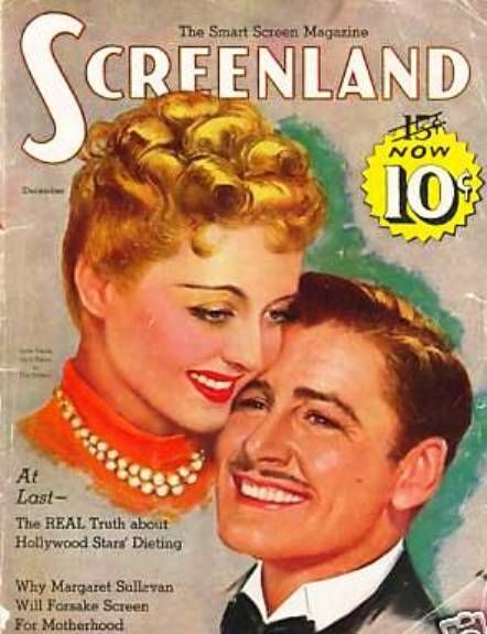 SCREENLAND magazine side cover December 1938