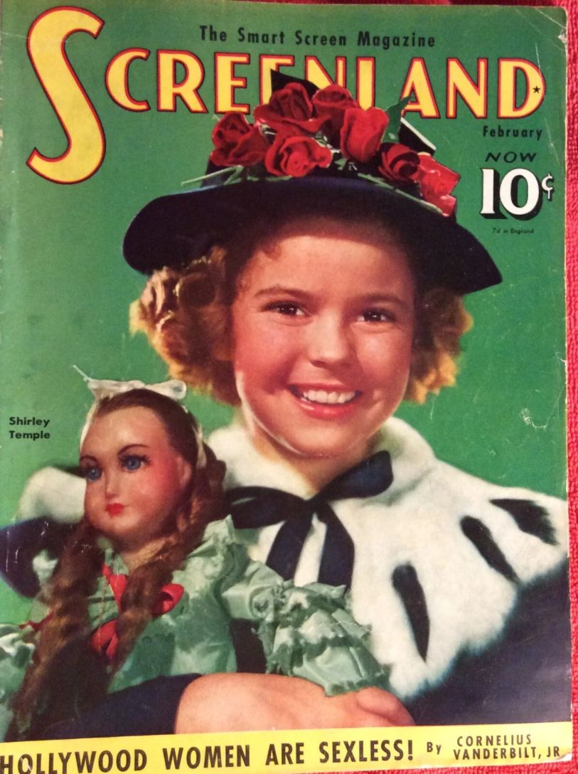 SCREENLAND magazine side cover February 1939