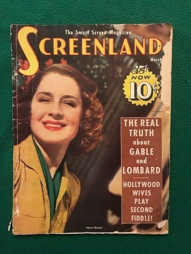 SCREENLAND magazine side cover March 1939