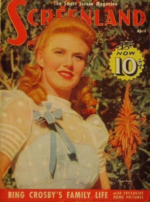 SCREENLAND magazine side cover April 1939
