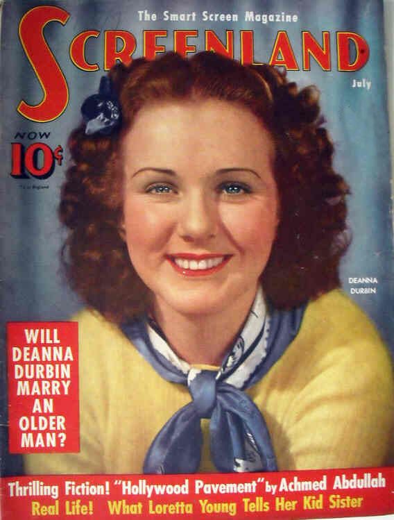 SCREENLAND magazine side cover July 1939