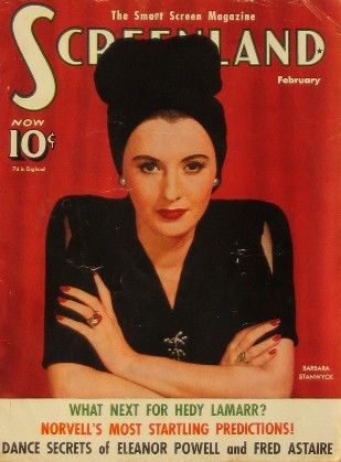 SCREENLAND magazine side cover February 1940