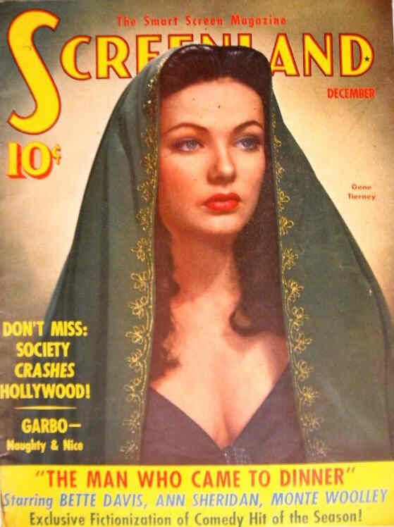 SCREENLAND magazine side cover December 1941