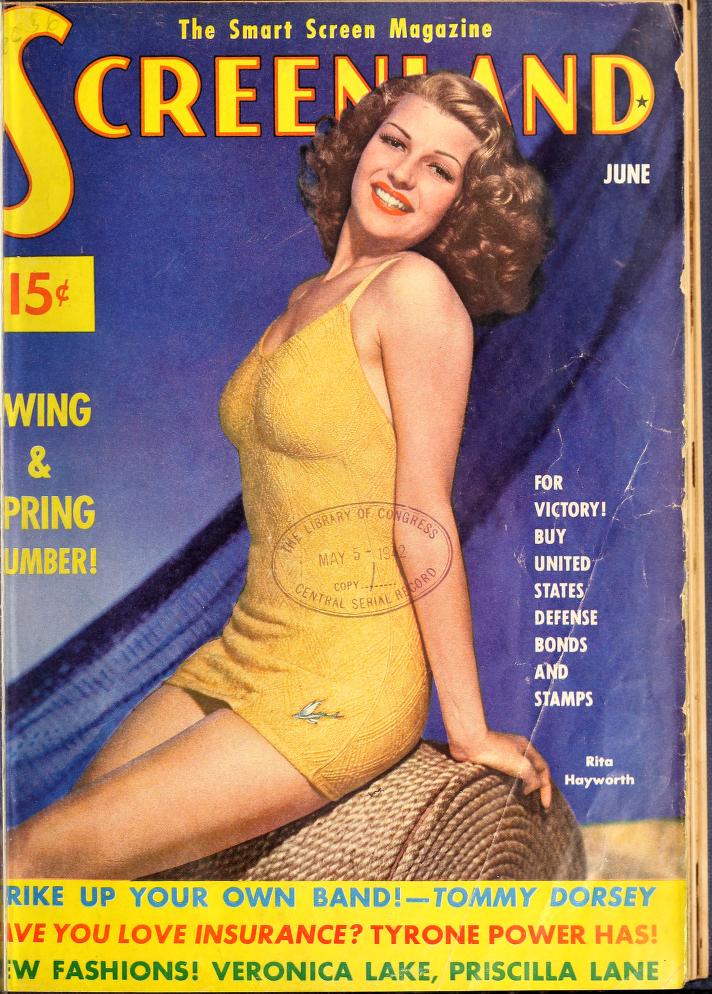 SCREENLAND magazine side cover June 1942