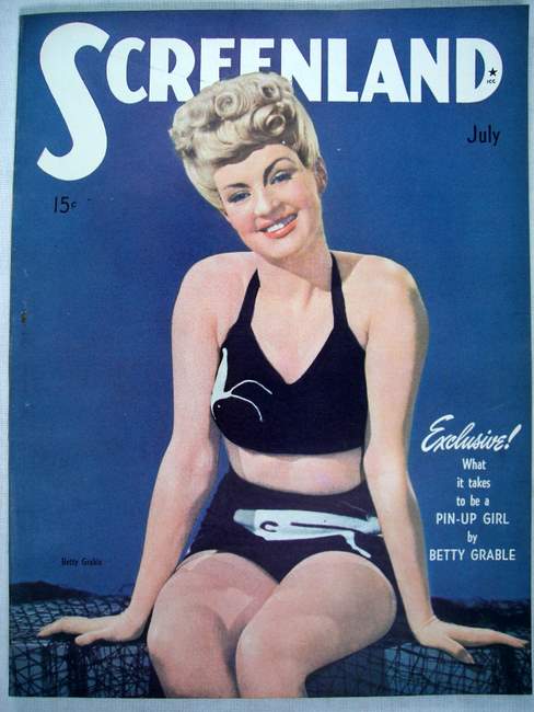 SCREENLAND magazine side cover July 1943