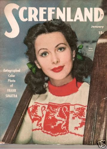 SCREENLAND magazine side cover January 1944