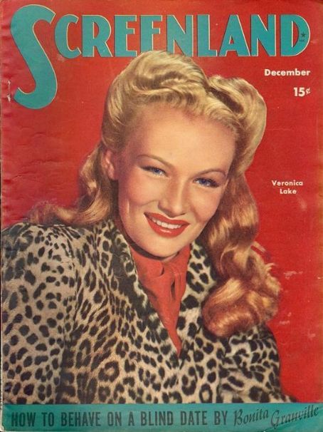 SCREENLAND magazine side cover December 1944
