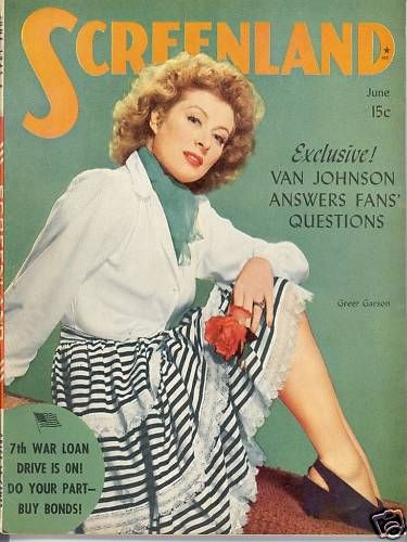 SCREENLAND magazine side cover June 1945