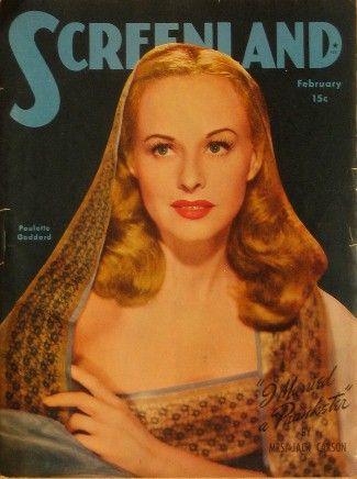 SCREENLAND magazine side cover February 1946