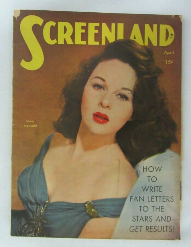 SCREENLAND magazine side cover April 1946
