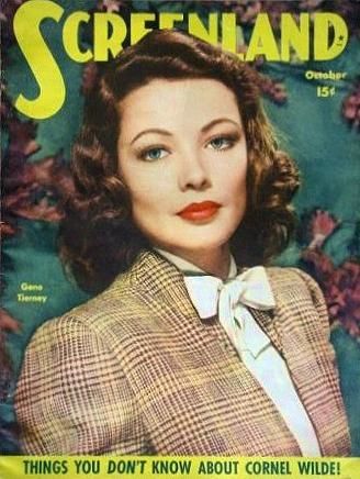 SCREENLAND magazine side cover October 1946