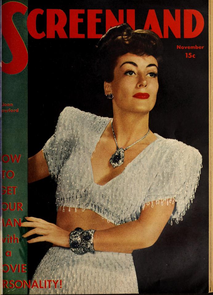 SCREENLAND magazine side cover November 1946