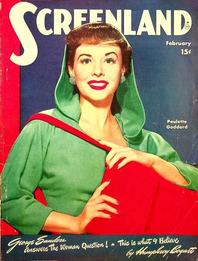 SCREENLAND magazine side cover February 1947