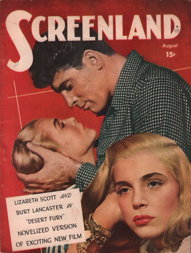 SCREENLAND magazine side cover August 1947