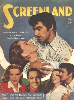 SCREENLAND magazine side cover May 1948
