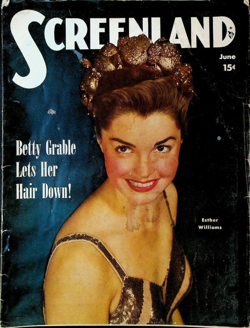 SCREENLAND magazine side cover June 1949