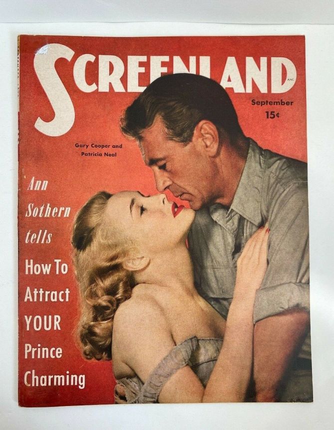 SCREENLAND magazine side cover September 1949