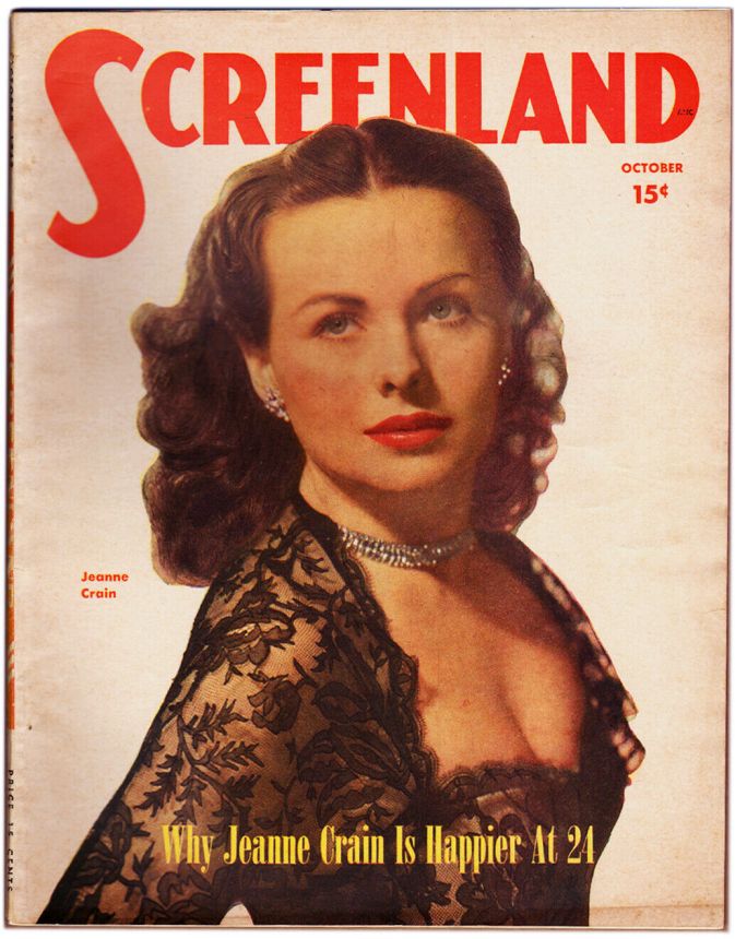 SCREENLAND magazine side cover October 1949
