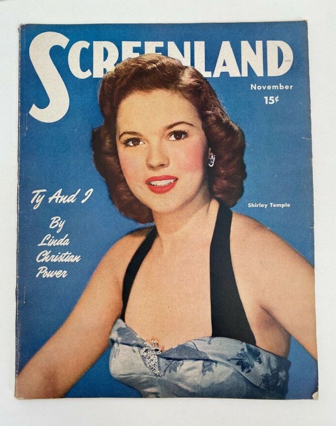 SCREENLAND magazine side cover November 1949