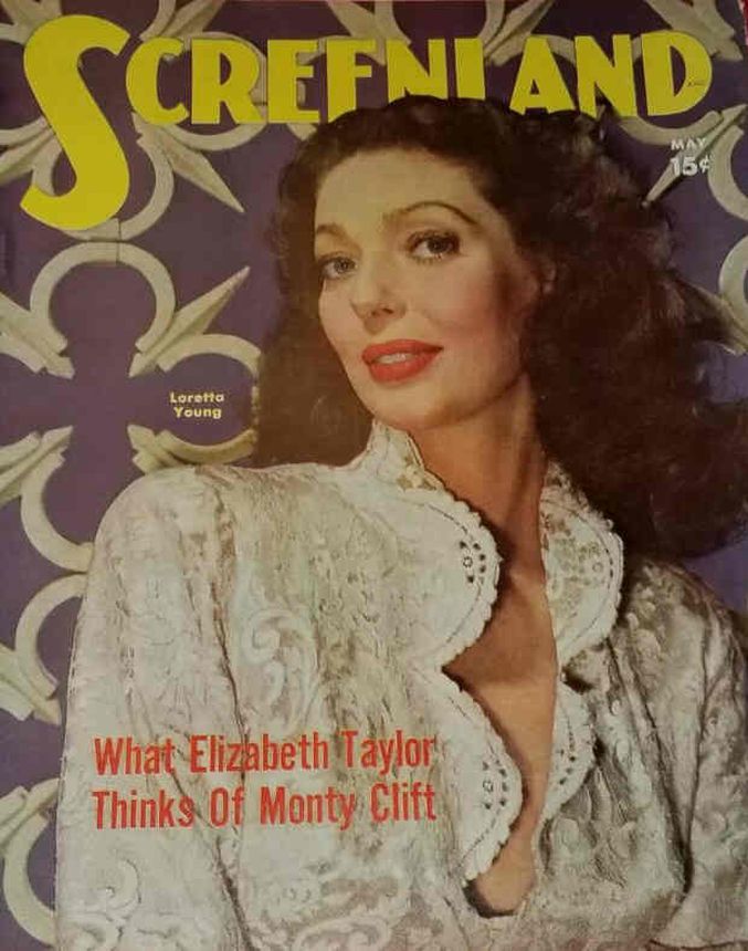 SCREENLAND magazine side cover May 1950
