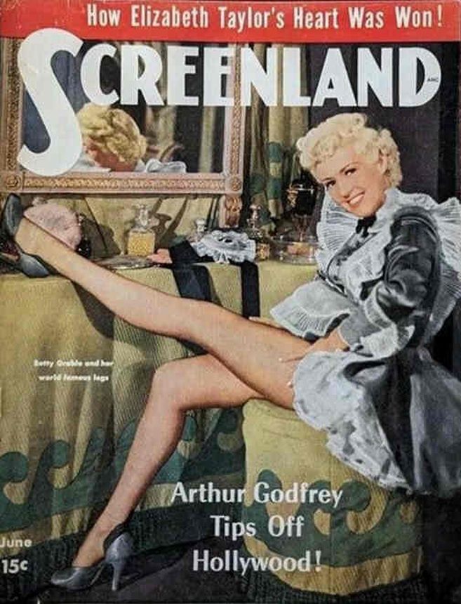 SCREENLAND magazine side cover June 1950