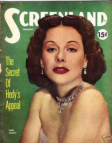 SCREENLAND magazine side cover February 1952