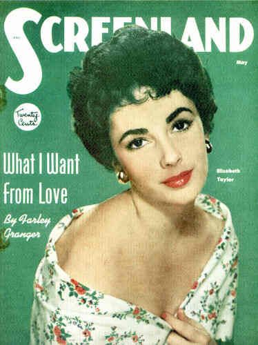 SCREENLAND magazine side cover May 1952