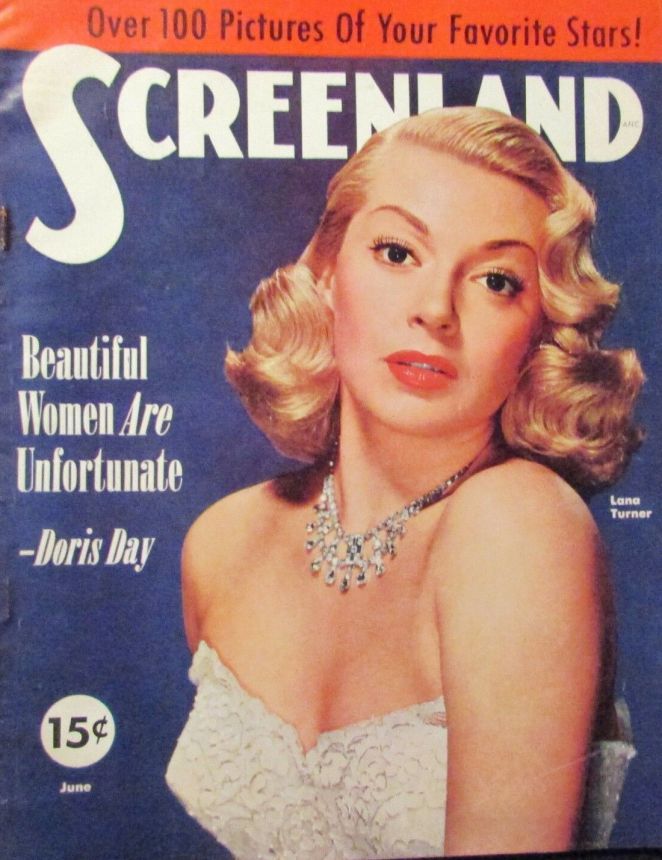 SCREENLAND magazine side cover June 1952