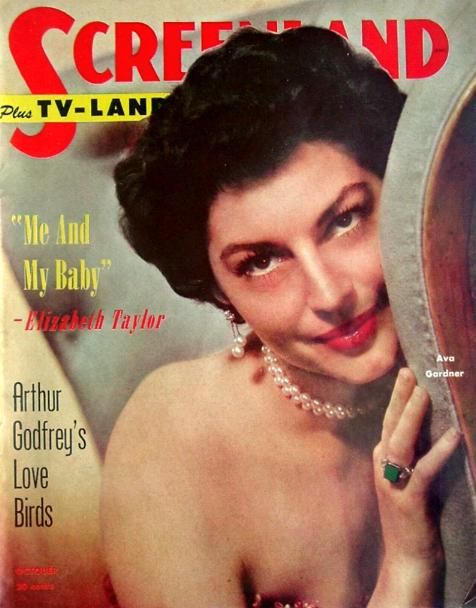 SCREENLAND magazine side cover October 1952