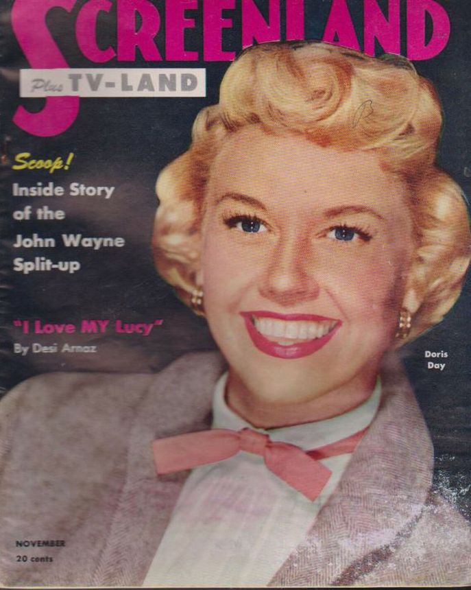 SCREENLAND magazine side cover November 1952