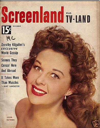 SCREENLAND magazine side cover December 1953