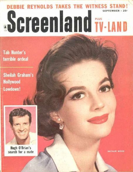 SCREENLAND magazine side cover September 1958