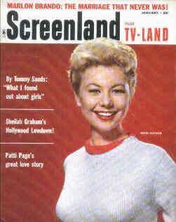 SCREENLAND magazine side cover January 1959