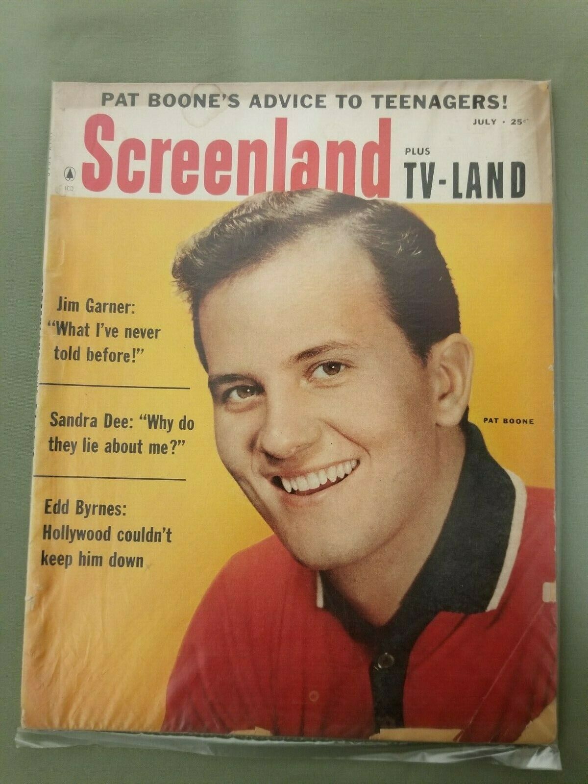 SCREENLAND magazine side cover July 1959
