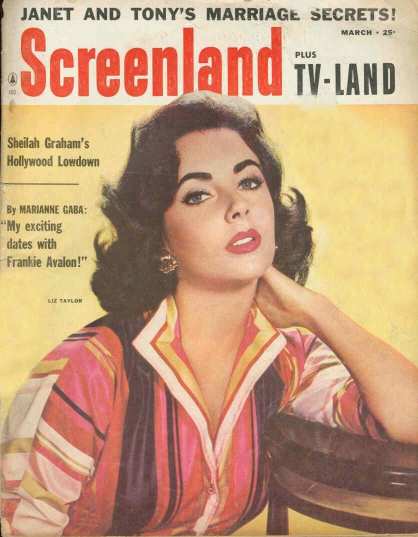 SCREENLAND magazine side cover March 1960