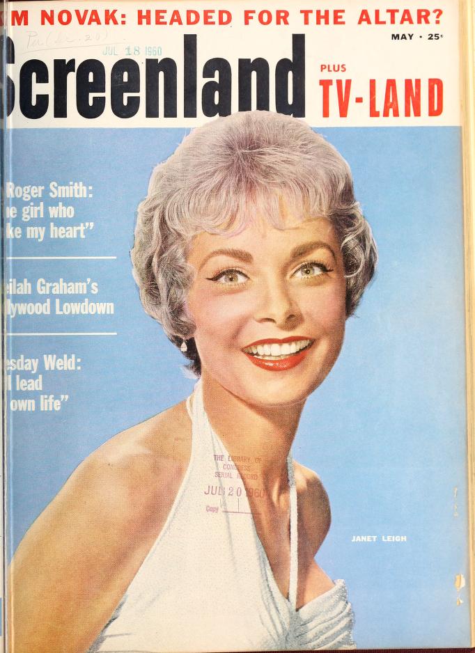 SCREENLAND magazine side cover May 1960
