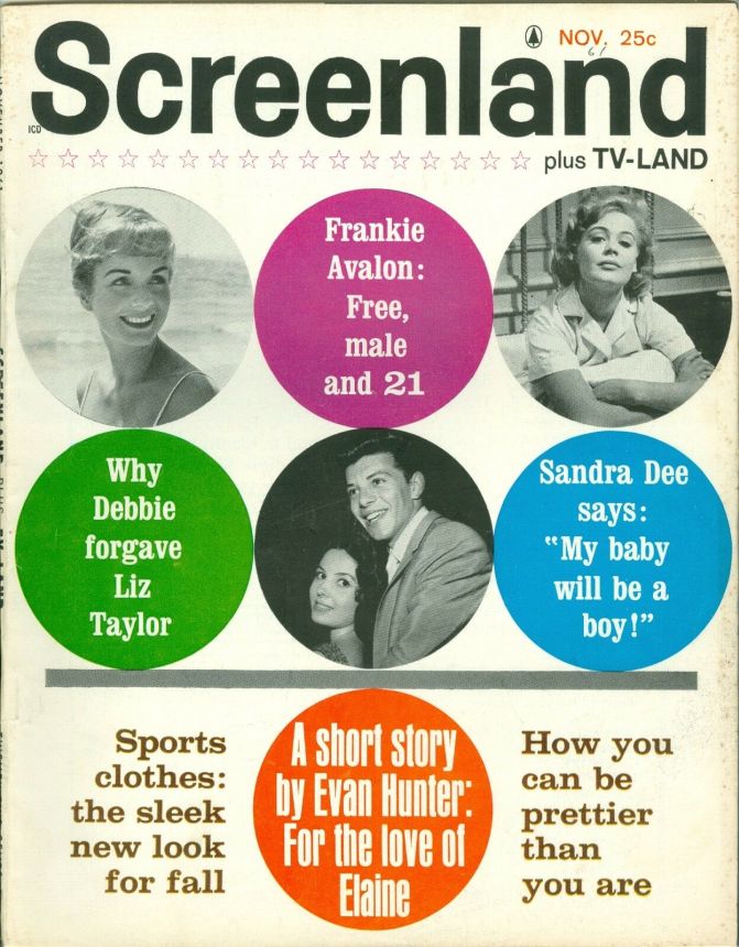 SCREENLAND magazine side cover November 1961