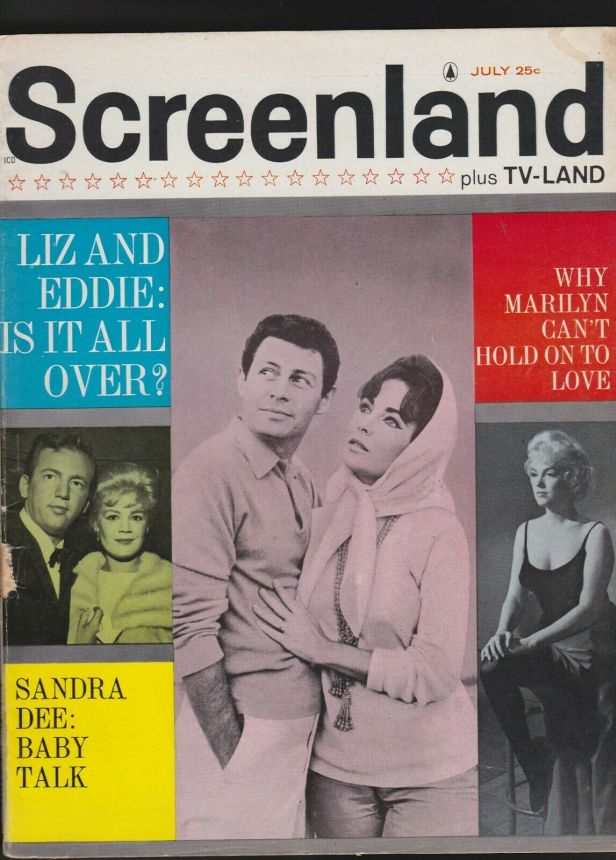 SCREENLAND magazine side cover July 1962