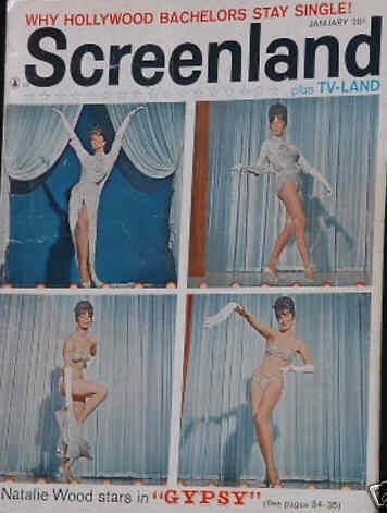 SCREENLAND magazine side cover January 1963