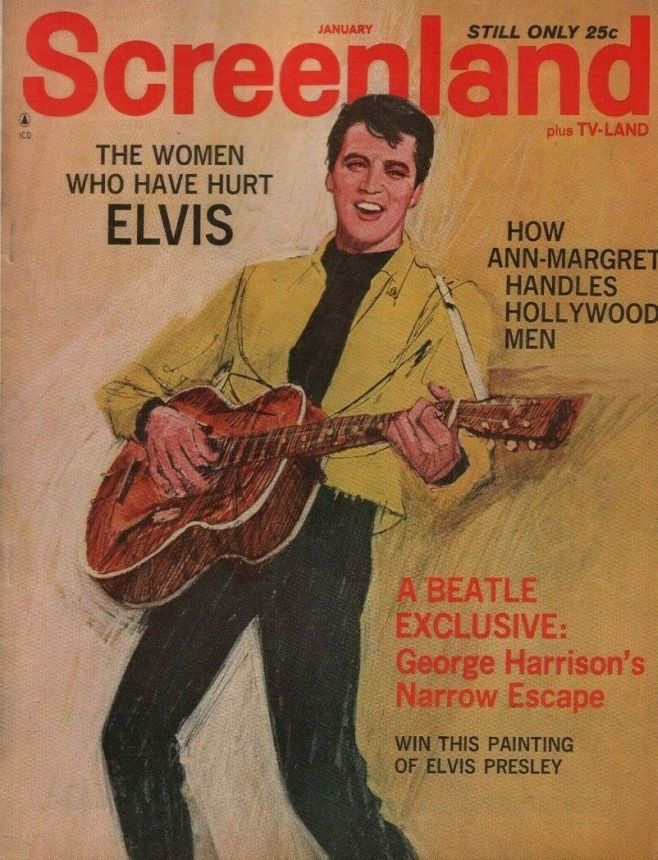SCREENLAND magazine side cover January 1965