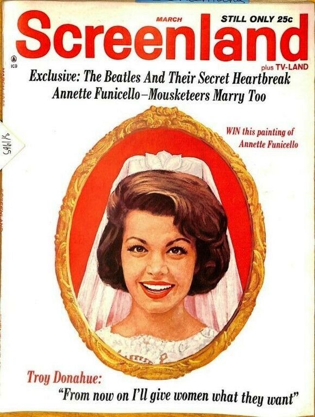 SCREENLAND magazine side cover March 1965