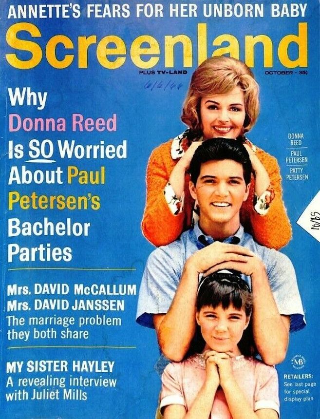 SCREENLAND magazine side cover October 1965