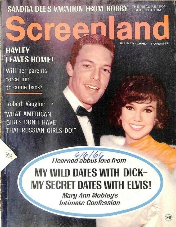 SCREENLAND magazine side cover November 1965