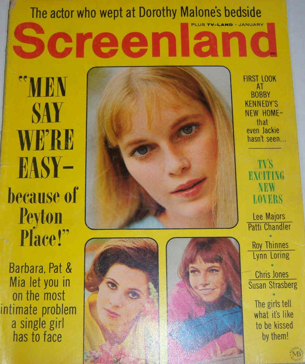 SCREENLAND magazine side cover January 1966