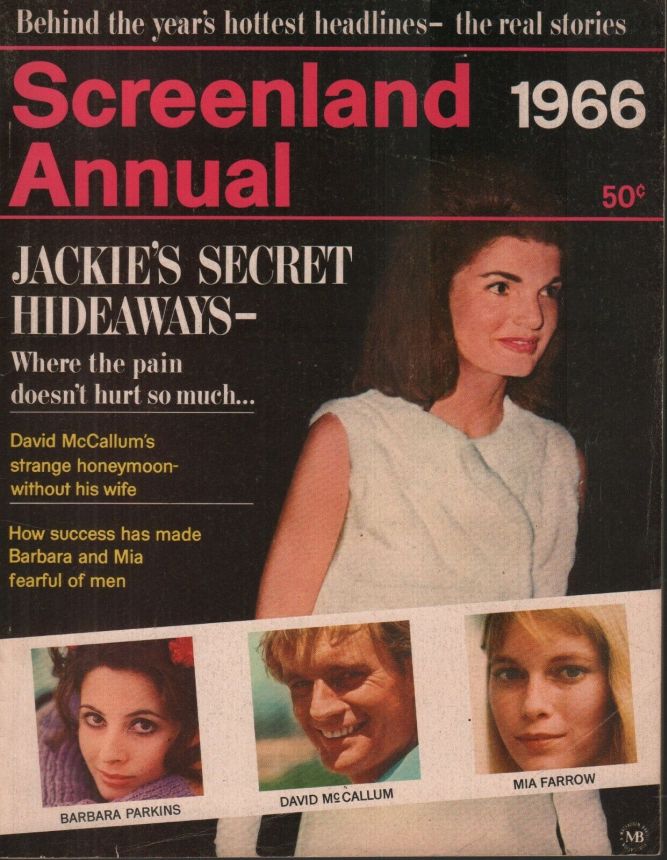 SCREENLAND magazine side cover  Annual  1966