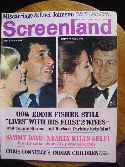 SCREENLAND magazine side cover February 1967
