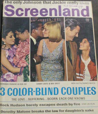 SCREENLAND magazine side cover April 1967