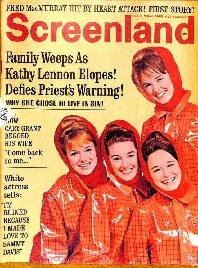 SCREENLAND magazine side cover September 1967