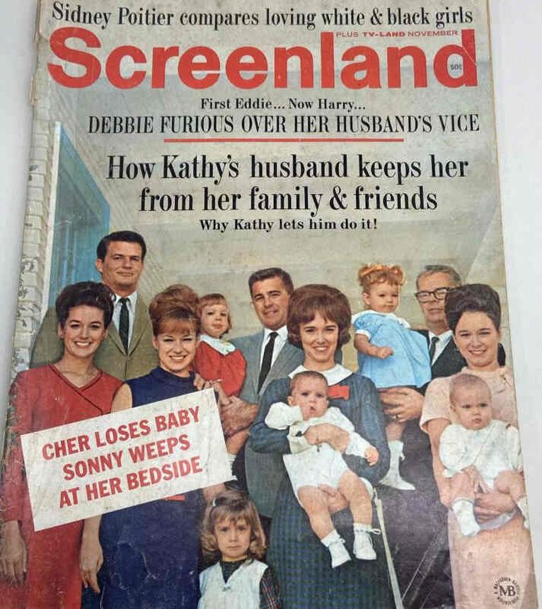 SCREENLAND magazine side cover November 1967